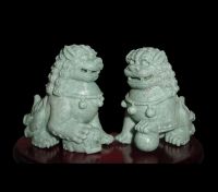 SOLD: Gorgeous Pair of Conventional Chinese Guardian Lions (Fu Dogs)