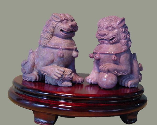 SOLD: Unforgettable Pair of Chinese Guardian Lions (Fu Dogs)