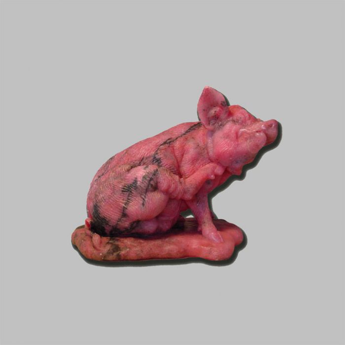 SOLD: Whimsical Pig Scratching Ear