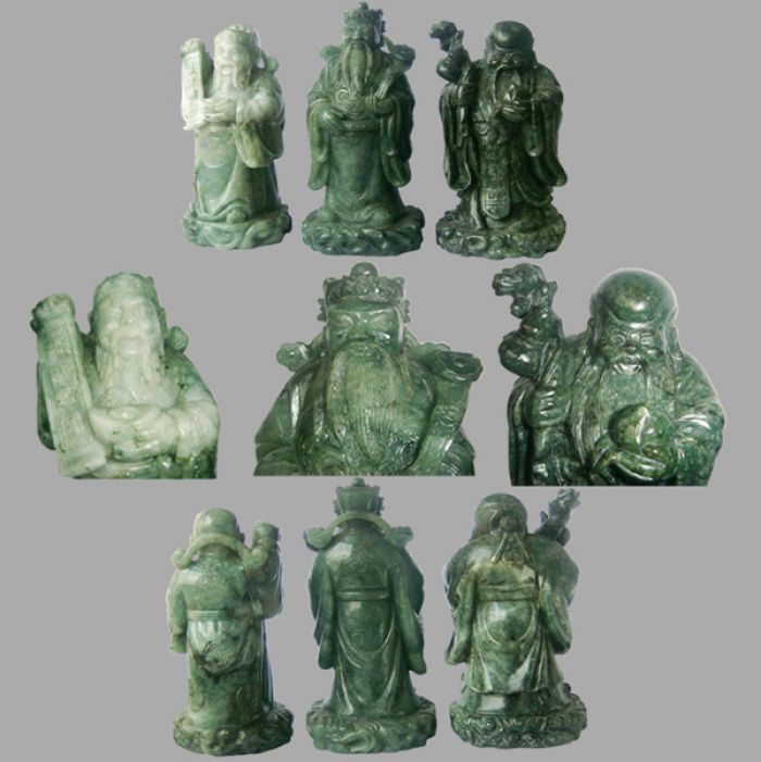 Awesomely Auspicious HOK-LOK SEW (3 Chinese Gods) of Good Fortune